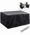 Garden Furniture Cover 4 Person Poly Rattan Set 8 Eyelets 180 x 140cm