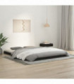 vidaXL Bed Frame Black 150x200 cm King Size Solid Wood Pine
