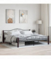 vidaXL Bed Frame Black Metal 200x200 cm