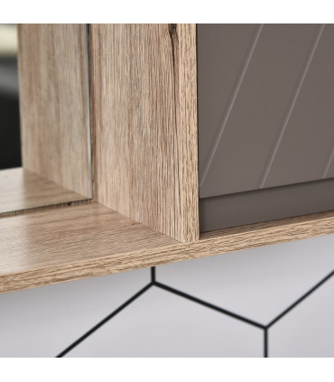 Wall Mount Mirror Cabinet Shelf Storage