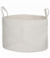 HOMCOM 88L Cotton Rope Laundry Basket with Handles for Pillows Clothes Cream