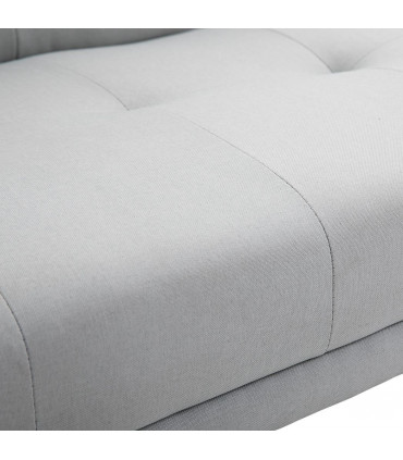 HOMCOM 3 Seater Sofa Bed Scandi Style Recliner Adjustable Back Middle Table