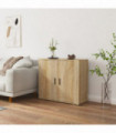 Sideboard Sonoma Oak 80x33x70 cm Engineered Wood