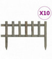 Lawn Edgings 10 pcs Firwood 4.4 m