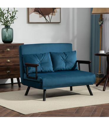 AIYAPLAY Kids Sofa Set with Footrest for Playroom Bedroom, Blue