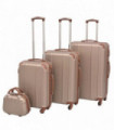 Four Piece Hardcase Trolley Set Champagne