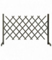 Garden Trellis Fence Grey 120x90 cm Solid Firwood