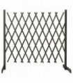 Garden Trellis Fence Grey 180x100 cm Solid Firwood