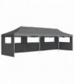 vidaXL Folding Pop-up Party Tent with 5 Sidewalls 3x9 m Anthracite