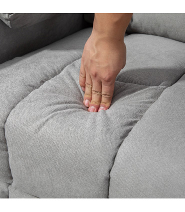 HOMCOM Riser and Recliner Chair w/ Remote, Lift Chair for Elderly, Light Grey