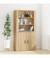 vidaXL Highboard Sonoma Oak Engineered Wood