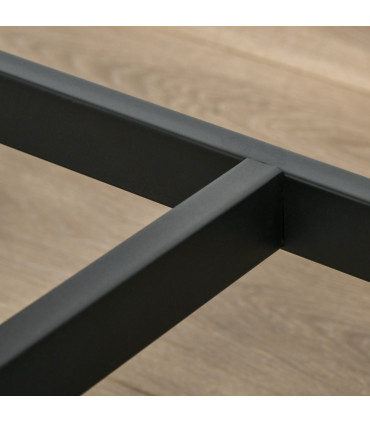 Industrial Bar Table Set, 2 Stools, 3PC Counter Height Rustic Brown