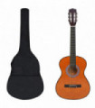 vidaXL 8 Piece Classical Guitar Beginner Set 3/4 36"