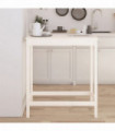 vidaXL Bar Table White 100x50x110 cm Solid Wood Pine
