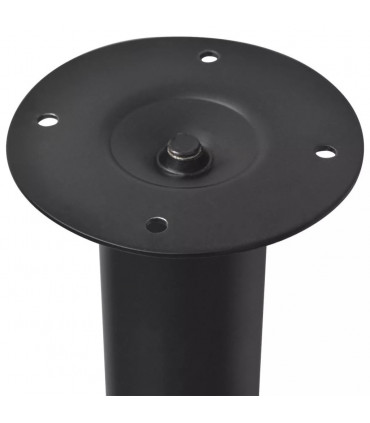 2 Telescopic Table Legs Black 710 mm-1100 mm