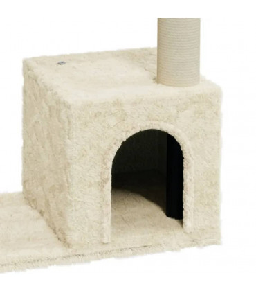 Cat Tree with Sisal Scratching Posts Cream 70 cm