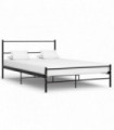 vidaXL Bed Frame Black Metal 160x200 cm