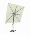 4-Tier Parasol with Aluminium Pole Sand 250x250 cm