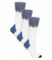 3 PACK LADIES HEAT HOLDERS ULTRA LITE SKI SOCKS (4-8 / Cream Zig Zag)