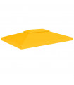2-Tier Gazebo Top Cover 310 g/m² 4x3 m Yellow