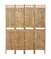 4-Panel Room Divider Bamboo 160x180 cm