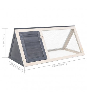 Animal Rabbit Cage Grey Wood