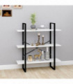 Book Cabinet White 100x30x105 cm Engineered Wood