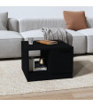 Coffee Table Black 50x50x36 cm Engineered Wood