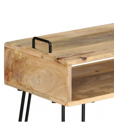 Console Table Solid Mango Wood 115x35x76 cm