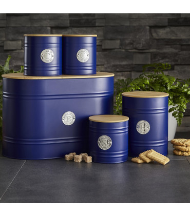 5 Piece Kitchen Canister Set - Scandi Navy