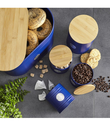 5 Piece Kitchen Canister Set - Scandi Navy