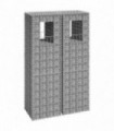 Gabion Basket Posts 2 pcs 40x40x140 cm Iron