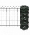 Garden Border Fence Powder-coated Iron 25x0.65 m
