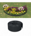vidaXL Garden Edgings 5 pcs Black 10 m 20 cm Polyethylene