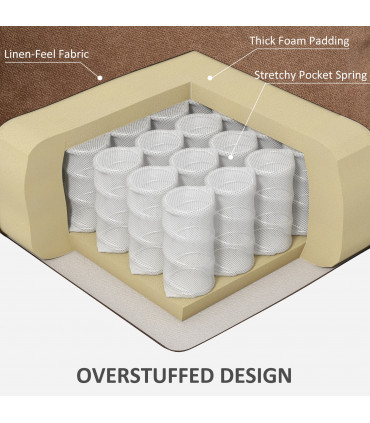 HOMCOM Riser and Recliner Chair w/ Remote, Lift Chair for Elderly, Brown