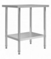 Kitchen Work Table 80x60x85 cm Stainless Steel