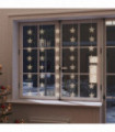LED Star Curtain Fairy Lights 200 LED Warm White 8 Function