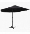 Outdoor Parasol with Aluminium Pole 460x270 cm Black