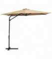 Outdoor Parasol with Steel Pole 300 cm Taupe