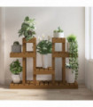 Plant Stand Honey Brown 104.5x25x77.5 cm Solid Wood Pine