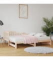 Pull-out Day Bed 2x(90x190) cm Solid Wood Pine