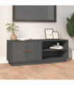 TV Cabinet Grey 105x34x40 cm Solid Wood Pine