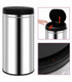 vidaXL Automatic Sensor Dustbin 70 L Stainless Steel