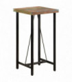 vidaXL Bar Table 55x55x107 cm Solid Wood Reclaimed and Iron