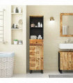 vidaXL Bathroom Cabinet 38x33x160 cm Solid Wood Mango