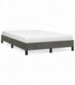 vidaXL Bed Frame Dark Grey 120x190 cm Small Double Velvet