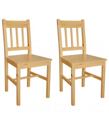 Dining Chairs 2 pcs Pinewood