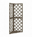 vidaXL Corner Trellis Grey 50x50x145 cm Solid Fir Wood