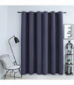 Blackout Curtain with Metal Rings Anthracite 290x245 cm