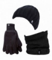 Heat Holders - Mens Set - Hat / Gloves / Neckwarmer (S/M / Black)
